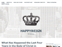 Tablet Screenshot of happyreign.com